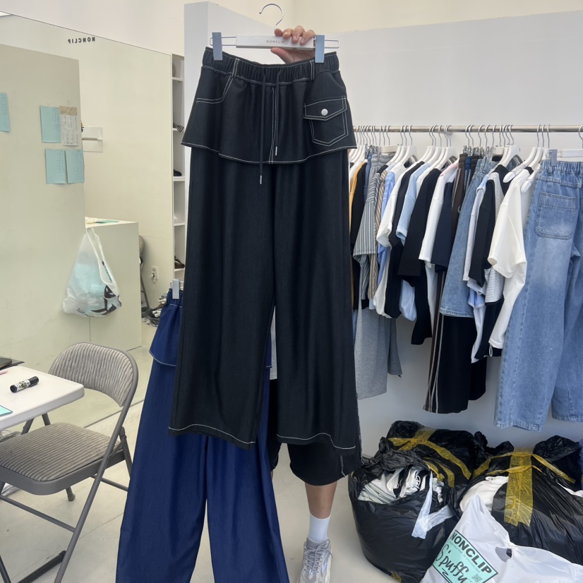 NON CLIP韓國代購女士新品休閑26春夏推薦熱賣職業時尚裙褲NON CLIP裙褲圖色1
