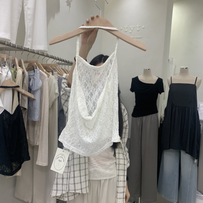 TAKE YOUE TIME韓國代購女士新品26春夏26夏季吊帶背心蕾絲TAKE YOUE TIME吊帶/背心