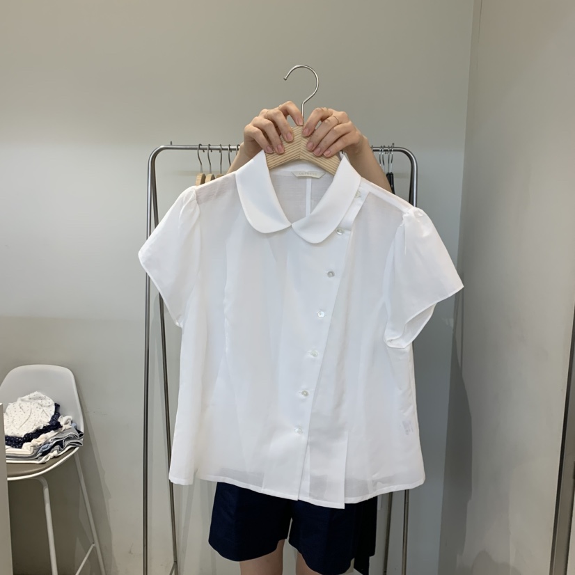 OUTRENE韓國直郵女士新品推薦休閑人氣26夏季職業襯衫蕾絲衫OUTRENE襯衫/蕾絲衫圖色1
