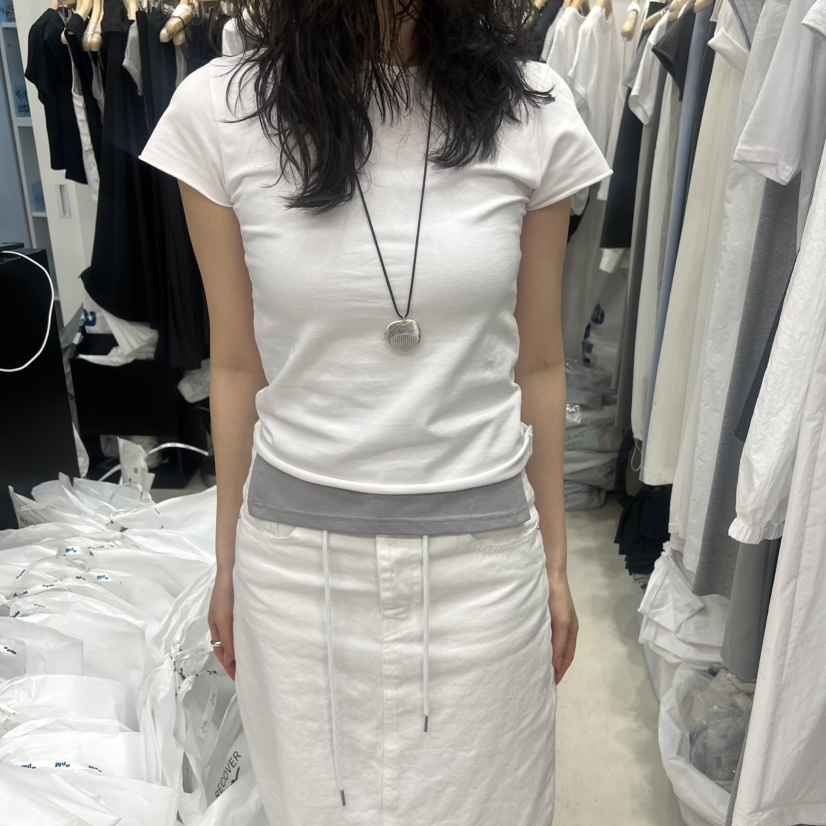 RECOVER韓國東大門直郵女裝新品推薦休閑時尚T恤不含內搭RECOVER/MOMENTT恤圖色1