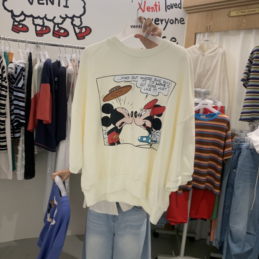 VENTI韓國直郵女士新品推薦人氣26春夏職業熱賣休閑26夏季T恤VENTIT恤圖色1