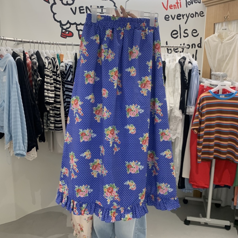 VENTI韓國直郵女士新品職業26夏季推薦26春夏時尚長裙復古VENTI長裙圖色2