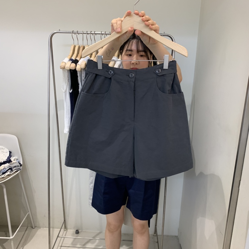 OUTRENE東大門實拍韓國女裝新品職業推薦26春夏熱賣短褲亞麻OUTRENE短褲圖色3
