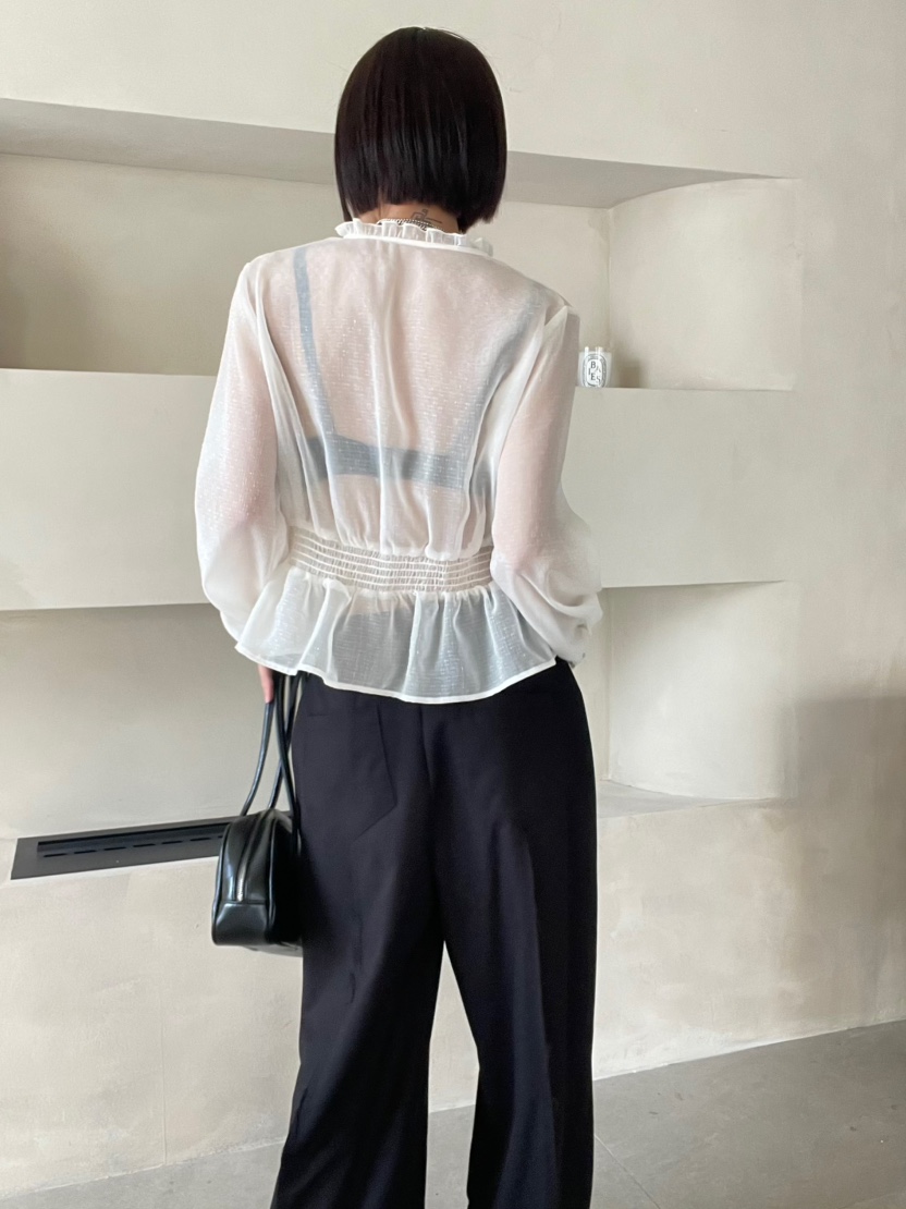 REIZ韓國直郵實拍女士新品26春夏推薦時尚休閑襯衫蕾絲衫REIZ襯衫/蕾絲衫