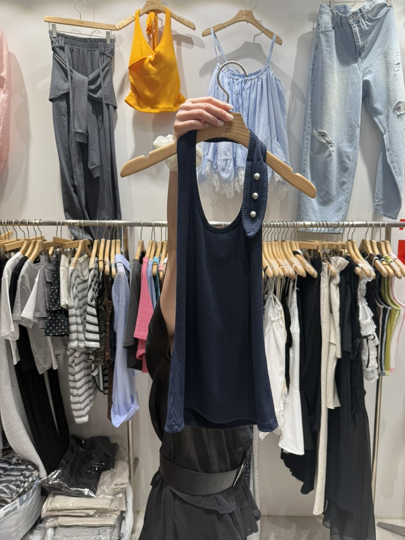 SOLAR韓國東大門直郵女士新品休閑人氣職業26春夏吊帶背心SOLAR吊帶/背心圖色4