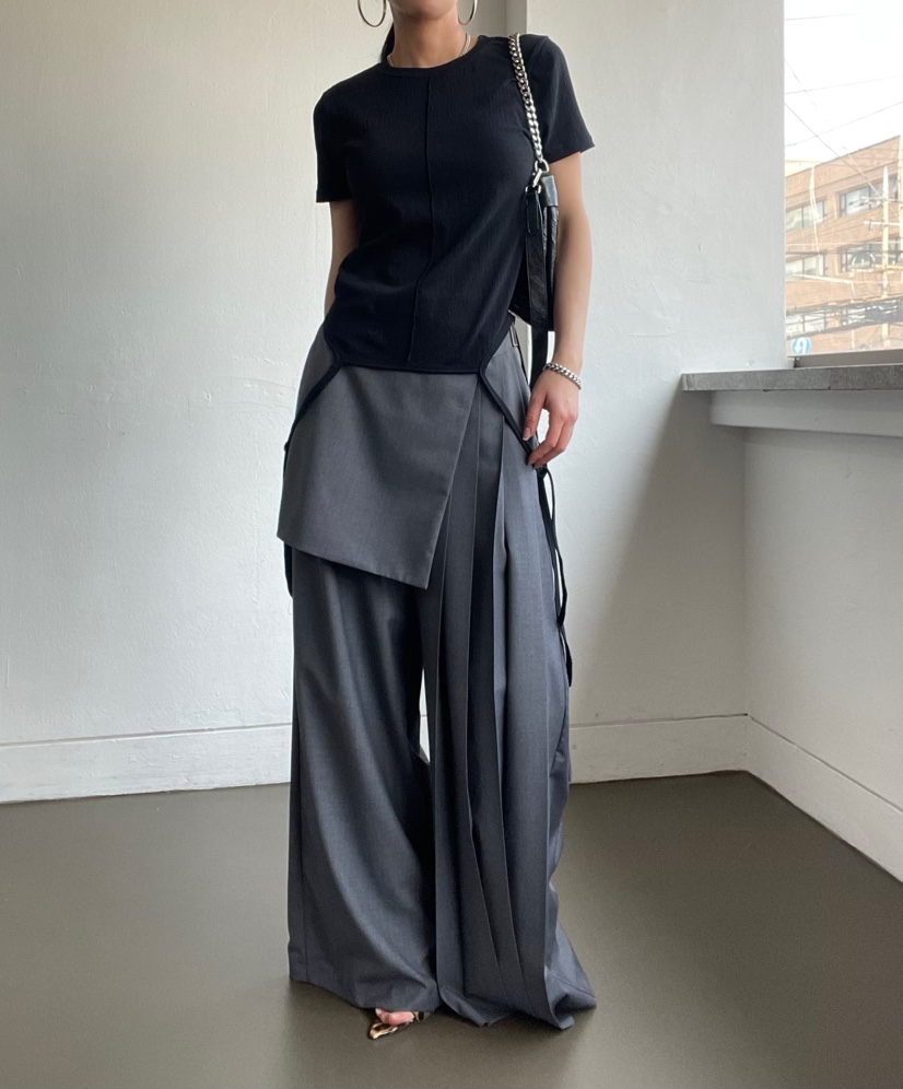 REIZ東大門實拍韓國女裝新品熱賣休閑時尚職業人氣裙褲褶皺REIZ裙褲