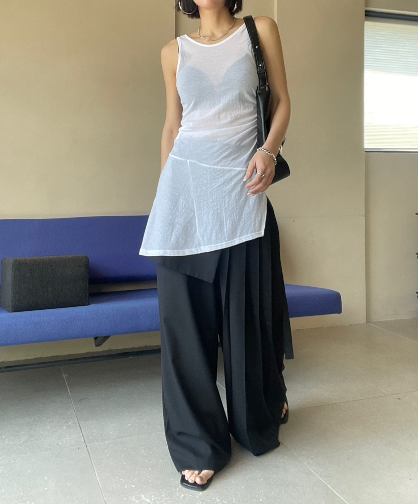 REIZ東大門實拍韓國女裝新品熱賣休閑時尚職業人氣裙褲褶皺REIZ裙褲
