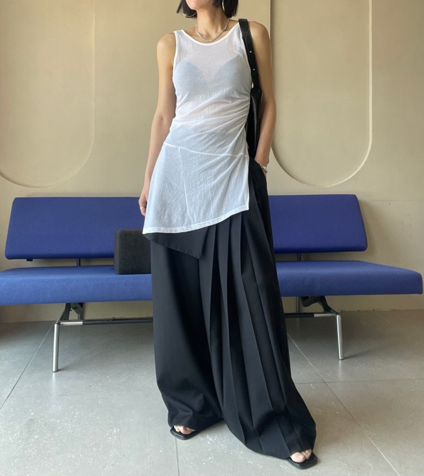 REIZ東大門實拍韓國女裝新品熱賣休閑時尚職業人氣裙褲褶皺REIZ裙褲