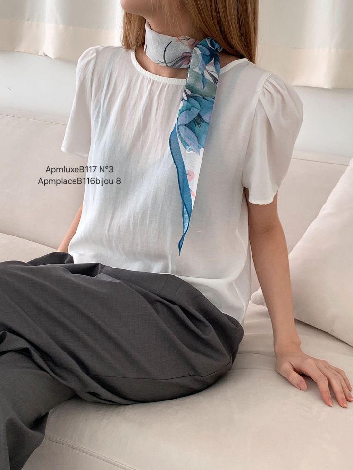 N3韓國直郵女士新品26春夏26夏季人氣推薦職業圍巾披肩亞麻N3圍巾/披肩