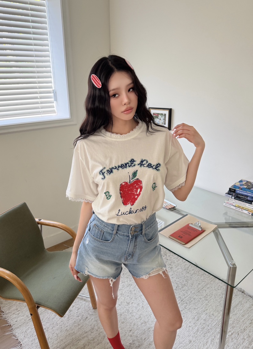 LOVABLE東大門實拍韓國女士新品26春夏職業時尚人氣短褲破洞LOVABLE短褲
