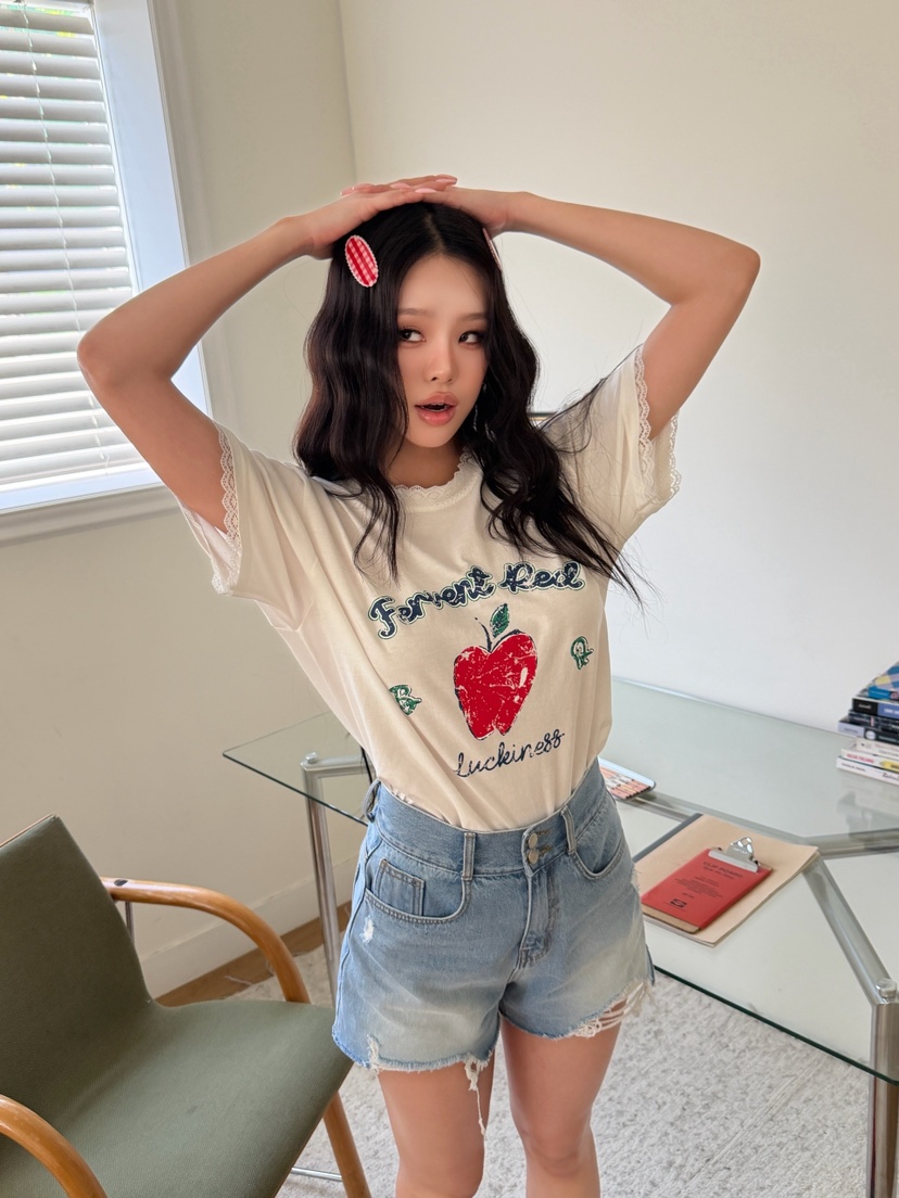 LOVABLE東大門實拍韓國女士新品26春夏職業時尚人氣短褲破洞LOVABLE短褲