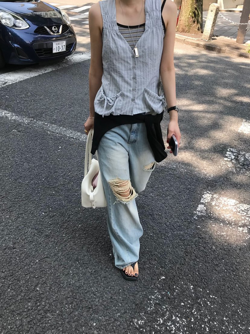 ESCHER東大門實拍韓國女士新款休閑職業熱賣時尚人氣牛仔褲ESCHER牛仔褲