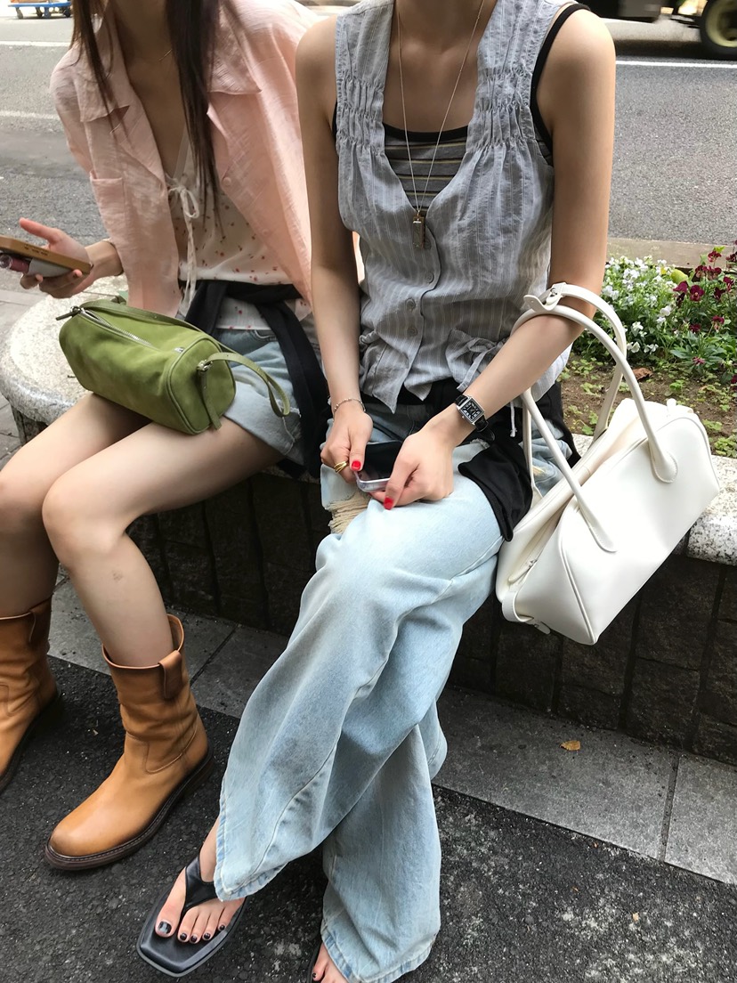 ESCHER東大門實拍韓國女士新款休閑職業熱賣時尚人氣牛仔褲ESCHER牛仔褲