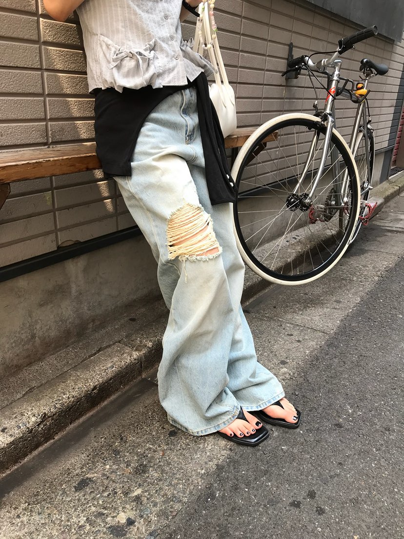 ESCHER東大門實拍韓國女士新款休閑職業熱賣時尚人氣牛仔褲ESCHER牛仔褲