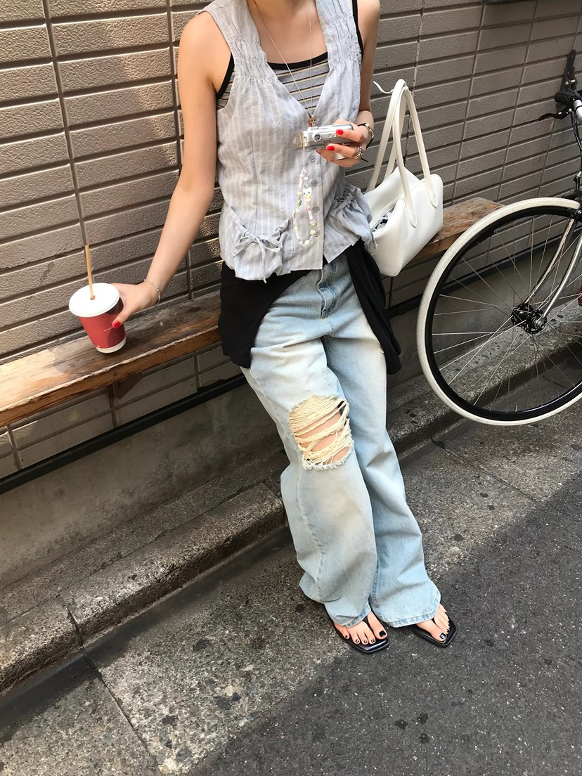 ESCHER東大門實拍韓國女士新款休閑職業熱賣時尚人氣牛仔褲ESCHER牛仔褲