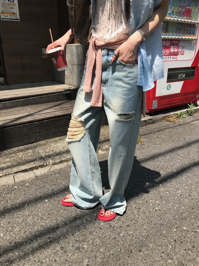 ESCHER東大門實拍韓國女士新款休閑職業熱賣時尚人氣牛仔褲ESCHER牛仔褲