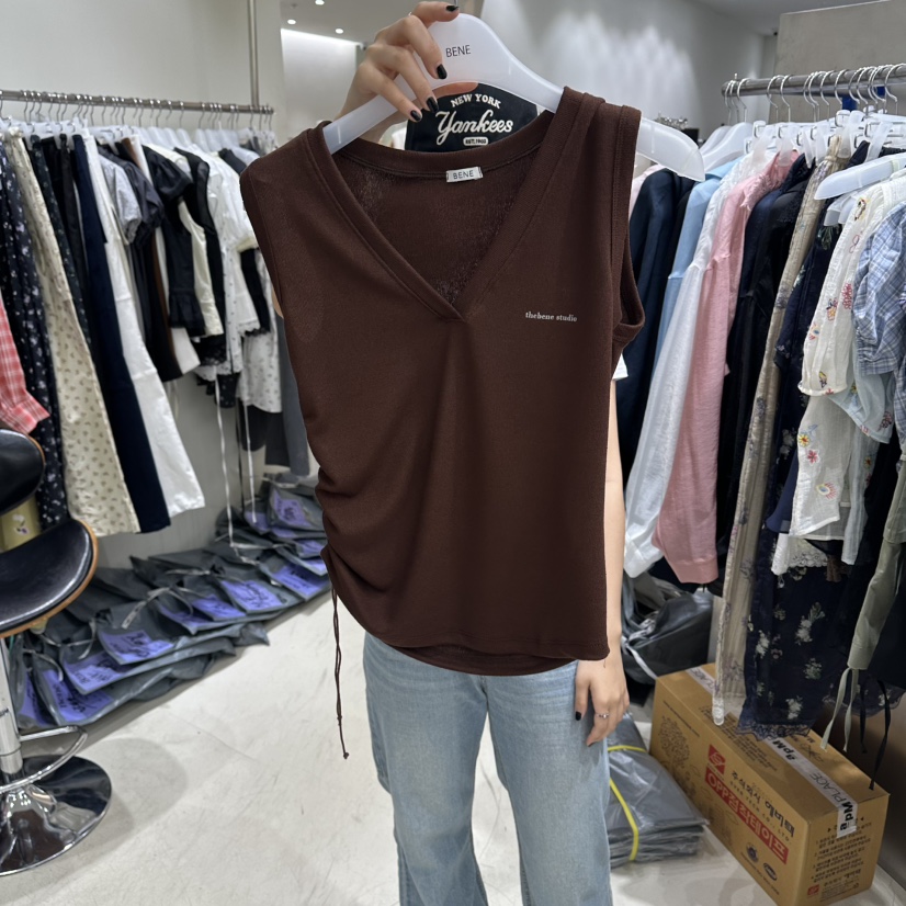 BENE韓國代購女士新品人氣推薦職業時尚26春夏熱賣吊帶背心BENE吊帶/背心圖色3