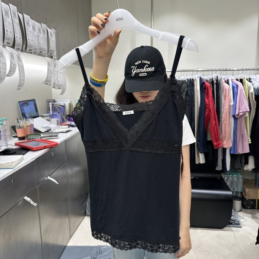 BENE韓國直郵女裝新品人氣26夏季推薦26春夏熱賣吊帶背心BENE吊帶/背心圖色2黑色