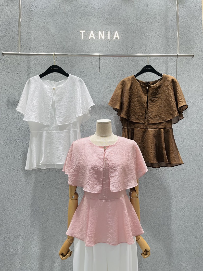 TANIA韓國代購女士新款人氣熱賣推薦26夏季時尚襯衫蕾絲衫TANIA襯衫/蕾絲衫
