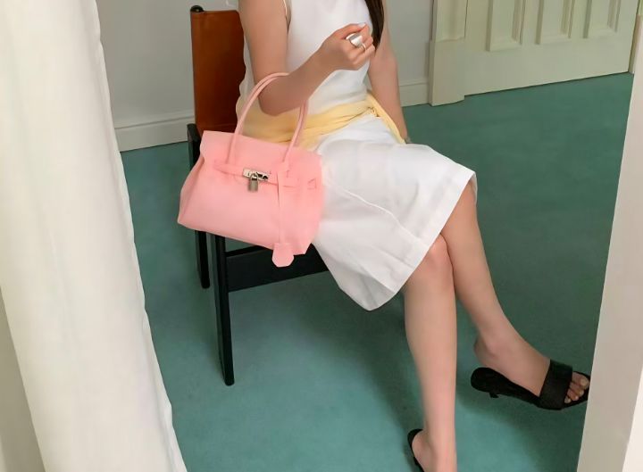TROUVAILLE韓國代購女士新品休閑人氣推薦26夏季職業手提包TROUVAILLE手提包