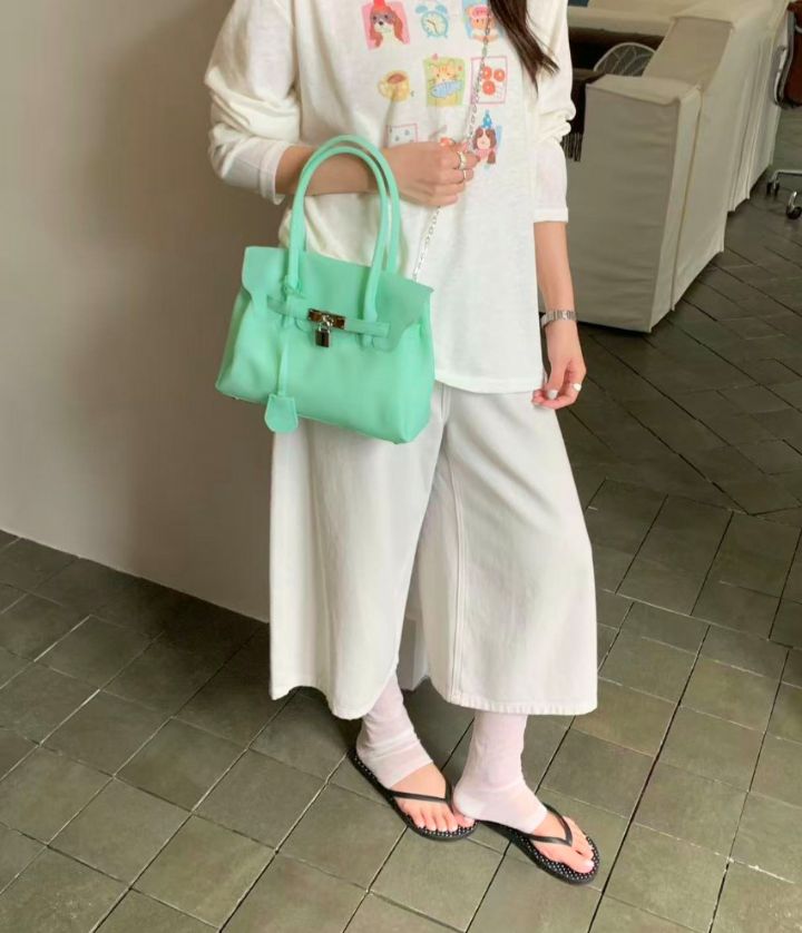 TROUVAILLE韓國代購女士新品休閑人氣推薦26夏季職業手提包TROUVAILLE手提包