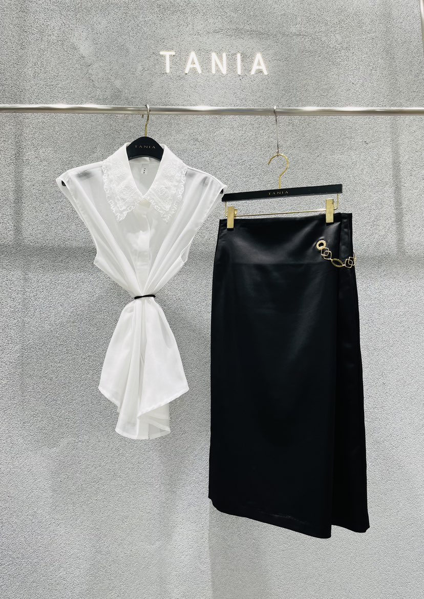 TANIA韓國東大門代購女士新品26春夏職業26夏季襯衫蕾絲衫TANIA襯衫/蕾絲衫