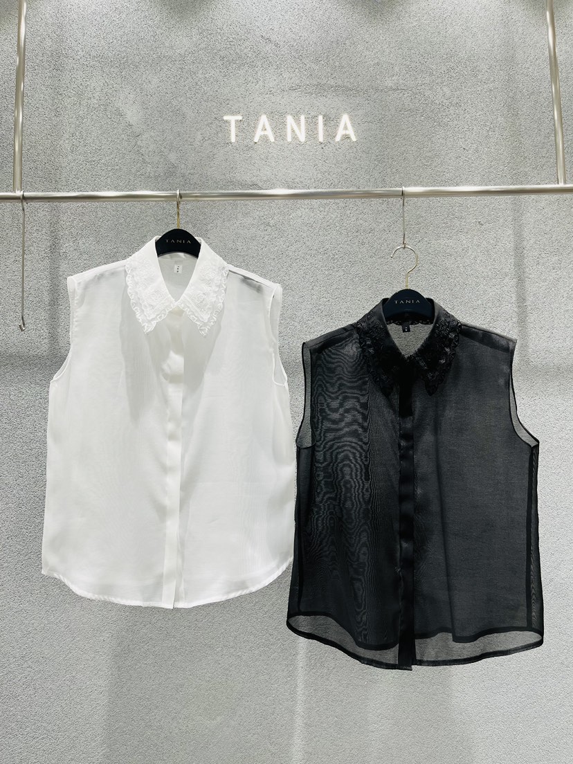 TANIA韓國東大門代購女士新品26春夏職業26夏季襯衫蕾絲衫TANIA襯衫/蕾絲衫