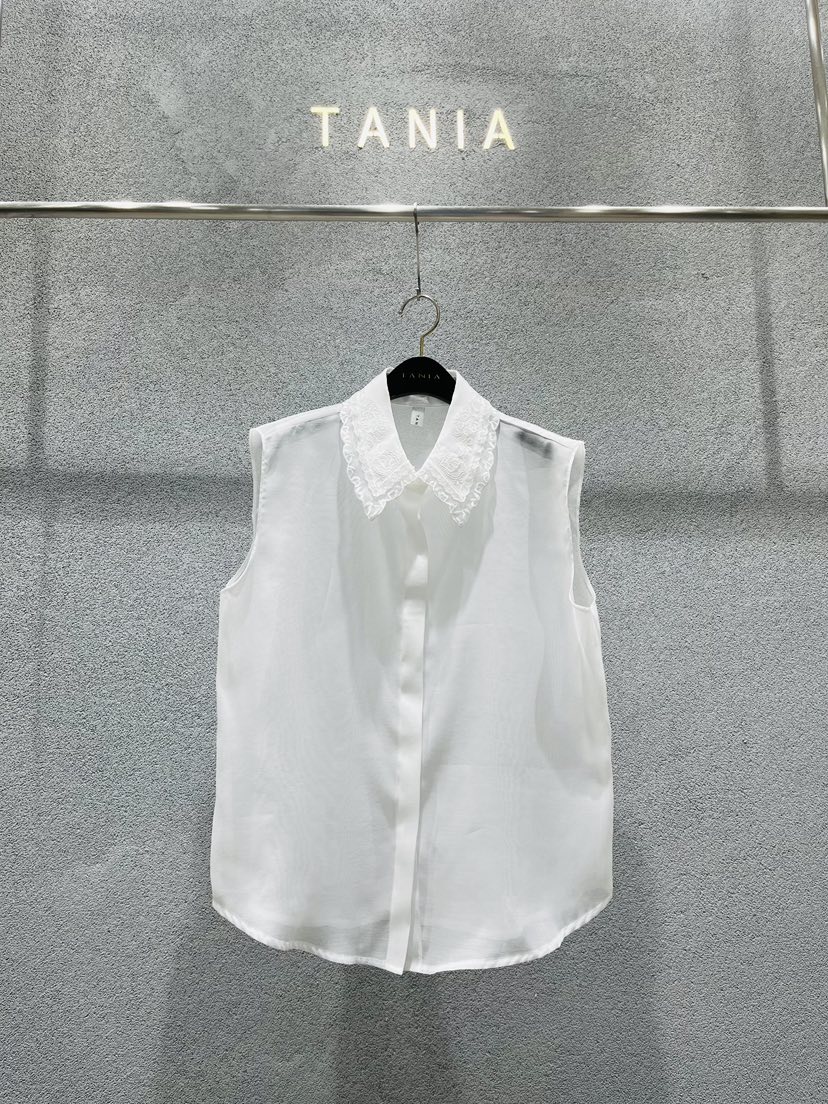 TANIA韓國東大門代購女士新品26春夏職業26夏季襯衫蕾絲衫TANIA襯衫/蕾絲衫圖色1