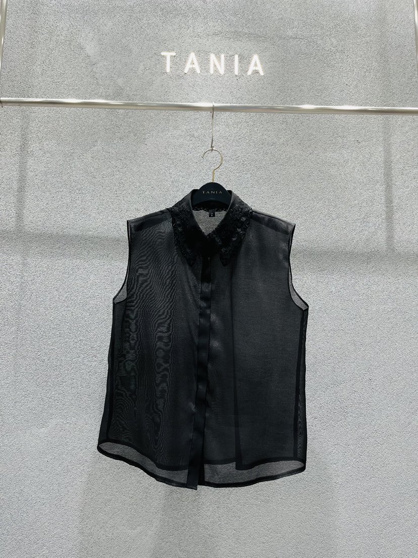 TANIA韓國東大門代購女士新品26春夏職業26夏季襯衫蕾絲衫TANIA襯衫/蕾絲衫圖色2