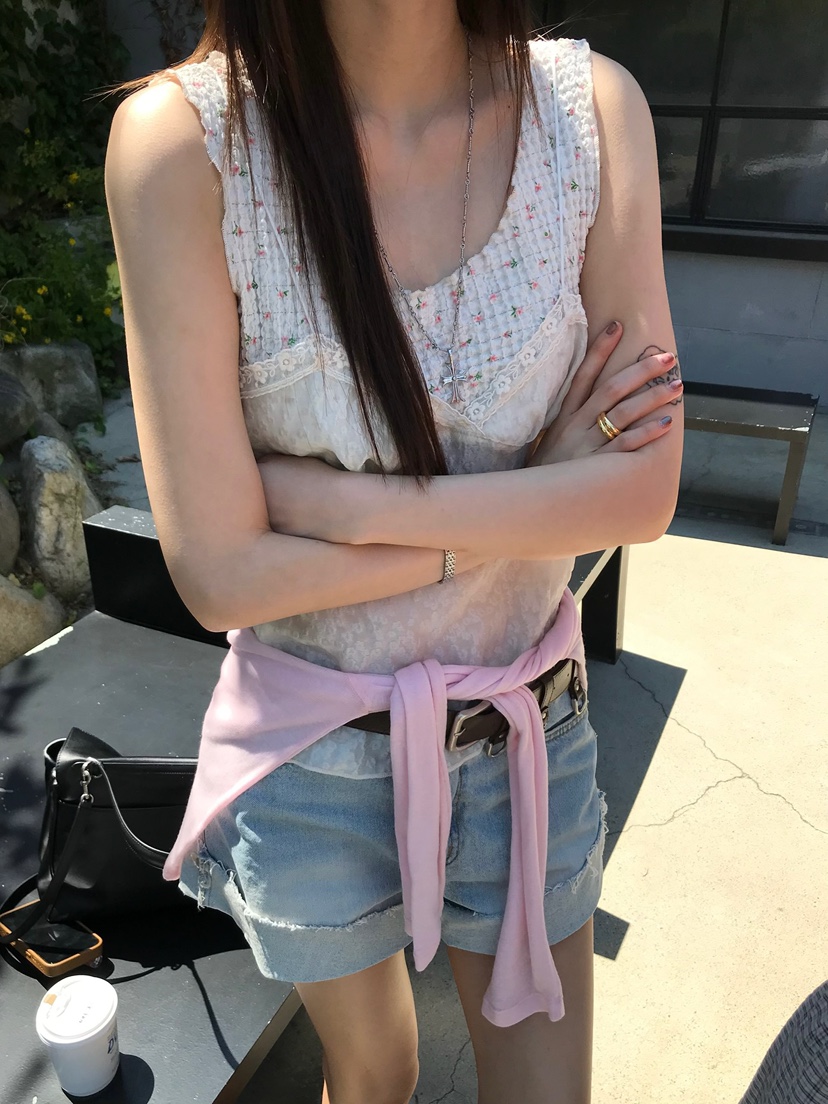 ESCHER韓國直郵女裝新款休閑推薦人氣時尚26春夏吊帶背心ESCHER吊帶/背心