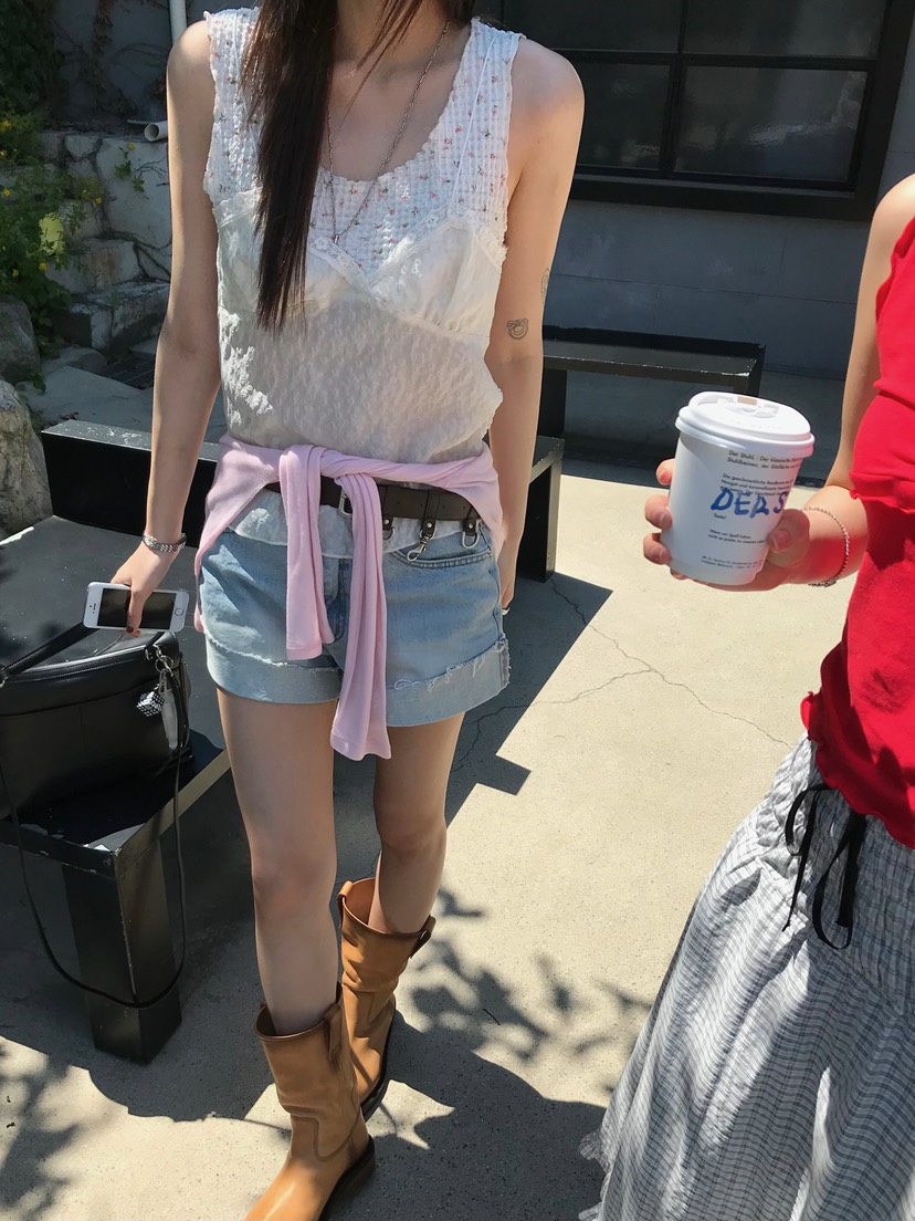 ESCHER韓國直郵女裝新款休閑推薦人氣時尚26春夏吊帶背心ESCHER吊帶/背心