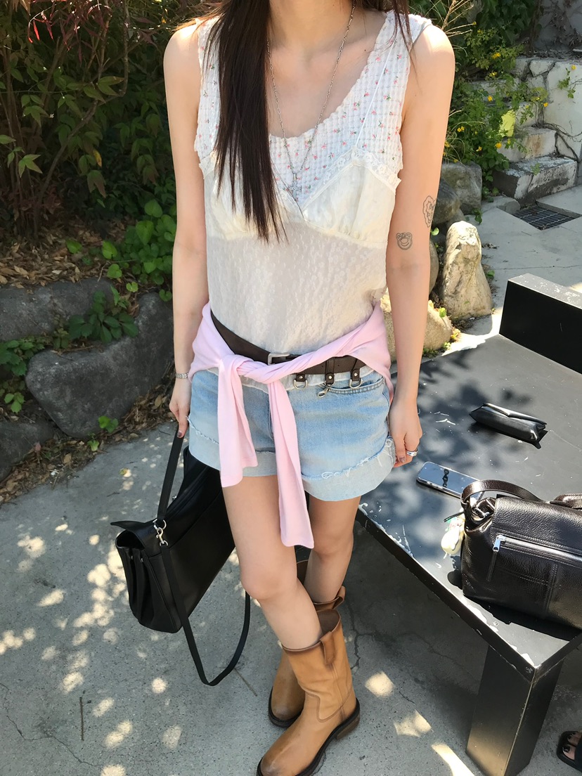 ESCHER韓國直郵女裝新款休閑推薦人氣時尚26春夏吊帶背心ESCHER吊帶/背心