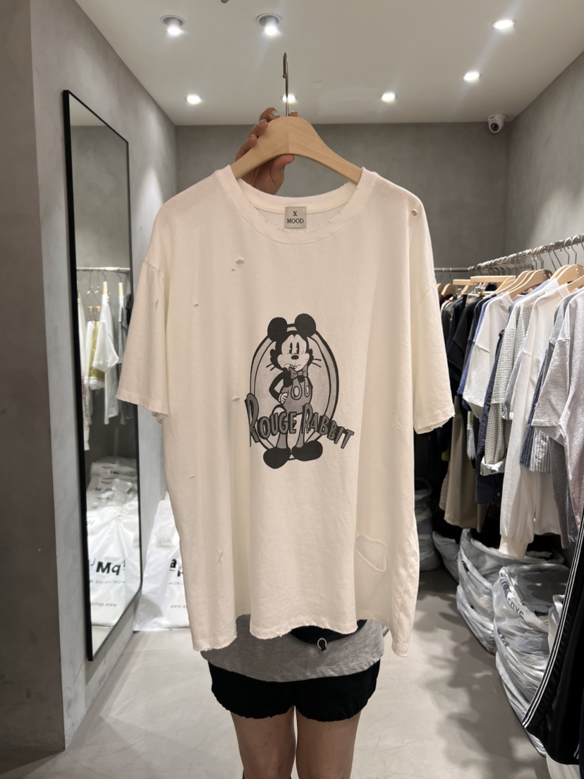 X-MOOD韓國直郵女士新款26夏季推薦熱賣職業人氣26春夏T恤X-MOODT恤圖色4