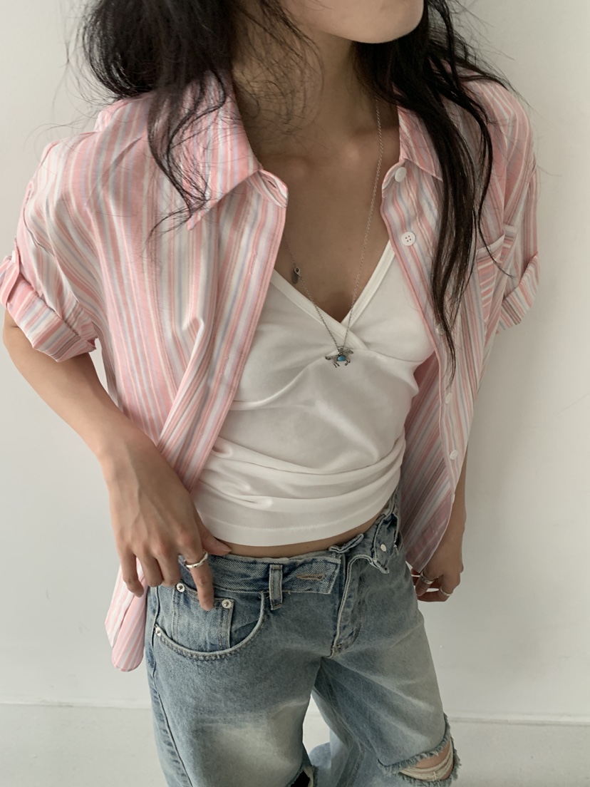 MURMUR東大門實拍韓國女裝新款人氣休閑26春夏襯衫蕾絲衫MURMUR襯衫/蕾絲衫