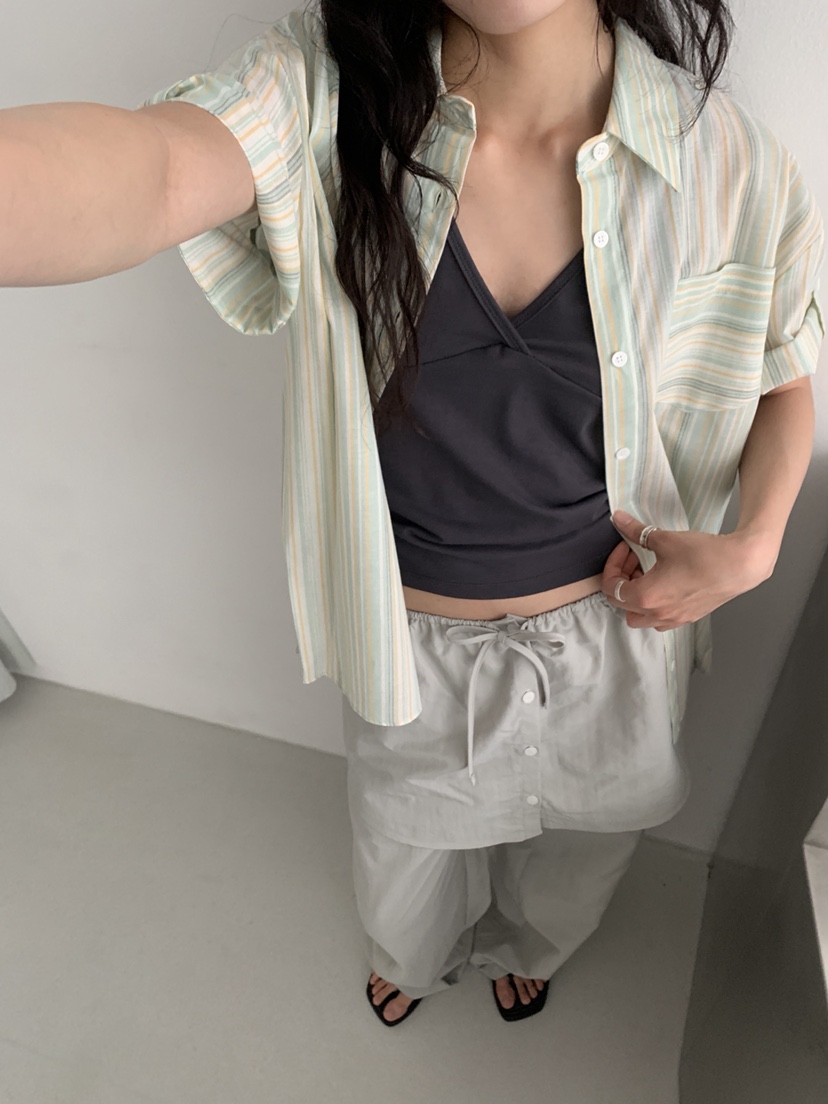 MURMUR東大門實拍韓國女裝新款人氣休閑26春夏襯衫蕾絲衫MURMUR襯衫/蕾絲衫