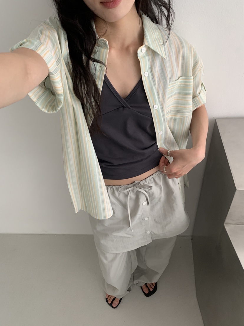 MURMUR東大門實拍韓國女裝新款人氣休閑26春夏襯衫蕾絲衫MURMUR襯衫/蕾絲衫