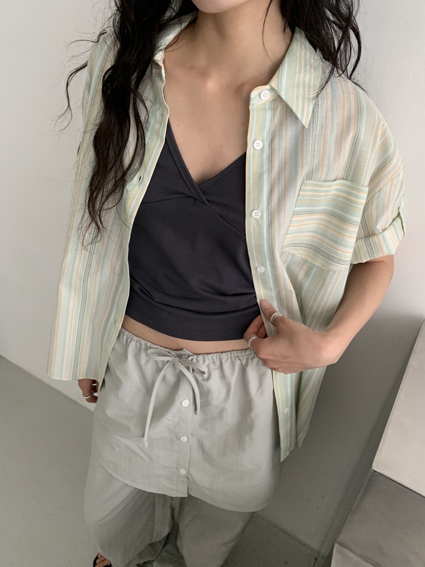 MURMUR東大門實拍韓國女裝新款人氣休閑26春夏襯衫蕾絲衫MURMUR襯衫/蕾絲衫