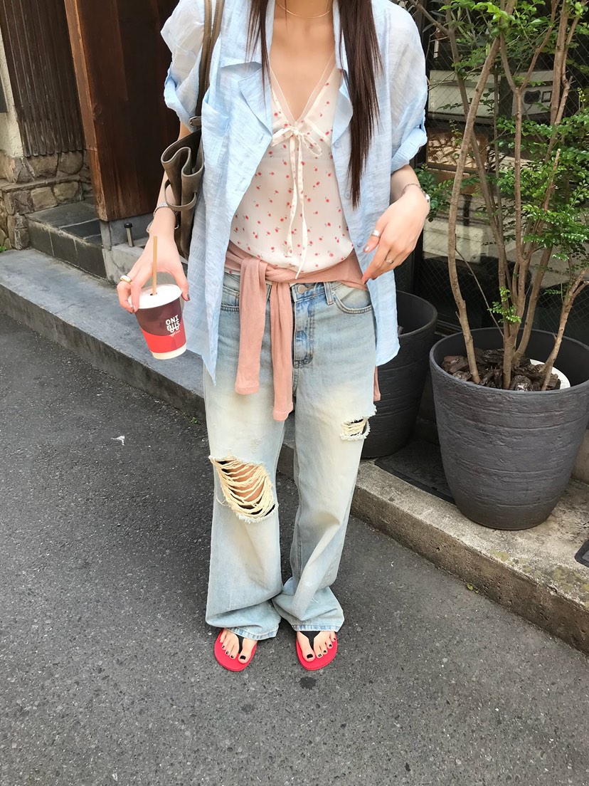 ESCHER東大門實拍韓國女士新款人氣熱賣休閑時尚襯衫蕾絲衫ESCHER襯衫/蕾絲衫