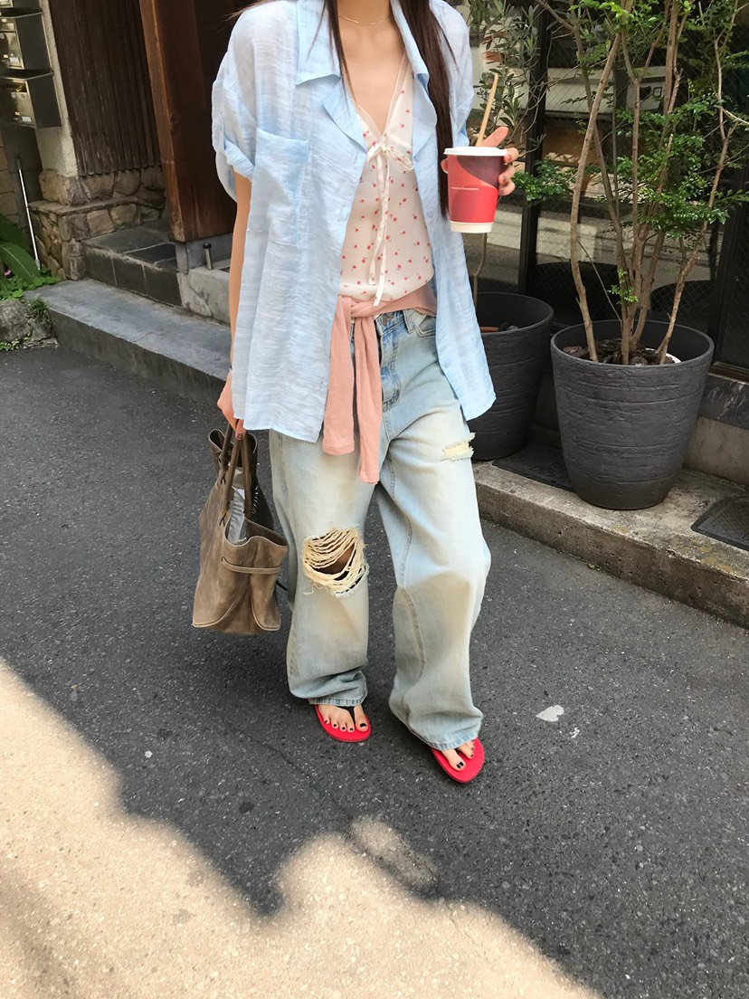 ESCHER東大門實拍韓國女士新款人氣熱賣休閑時尚襯衫蕾絲衫ESCHER襯衫/蕾絲衫