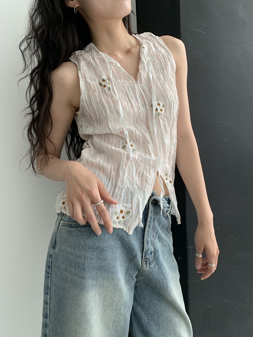 MURMUR韓國直郵實拍女士新品26夏季時尚26春夏休閑吊帶背心MURMUR吊帶/背心