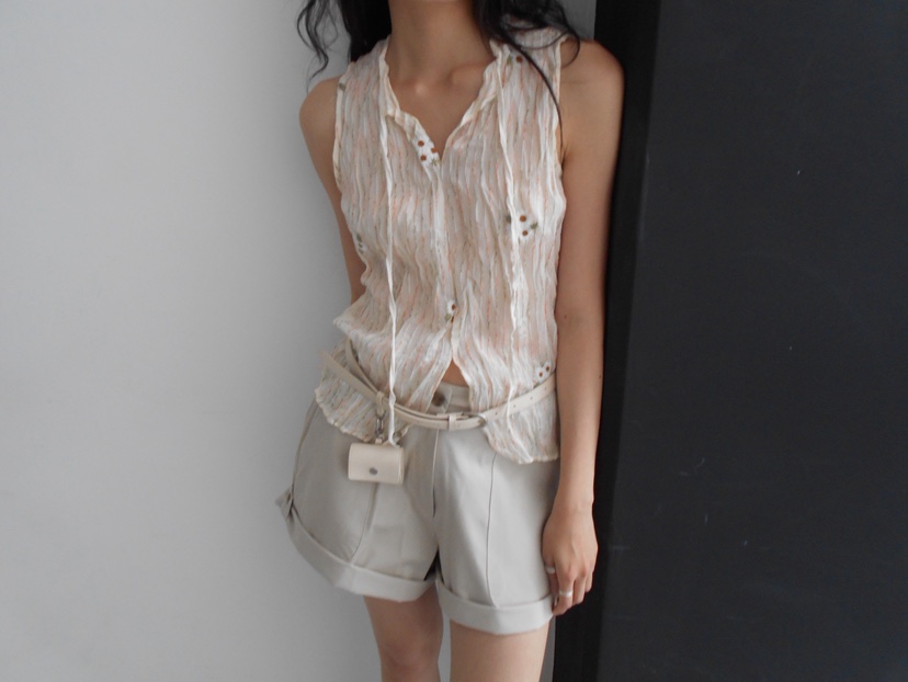 MURMUR韓國直郵實拍女士新品26夏季時尚26春夏休閑吊帶背心MURMUR吊帶/背心