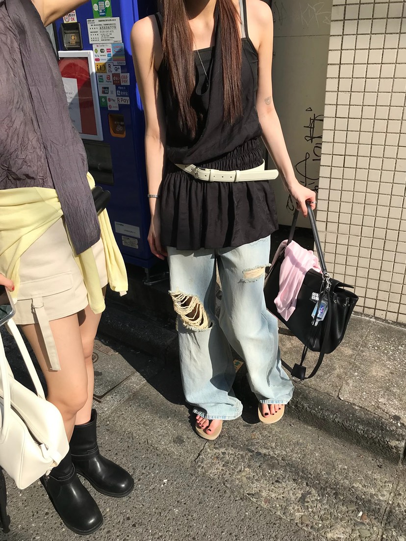 ESCHER韓國代購女裝新款休閑熱賣人氣推薦26夏季吊帶背心ESCHER吊帶/背心