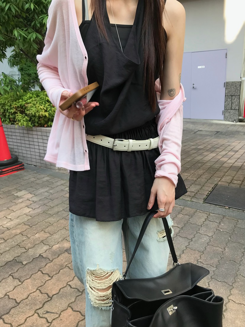ESCHER韓國代購女裝新款休閑熱賣人氣推薦26夏季吊帶背心ESCHER吊帶/背心