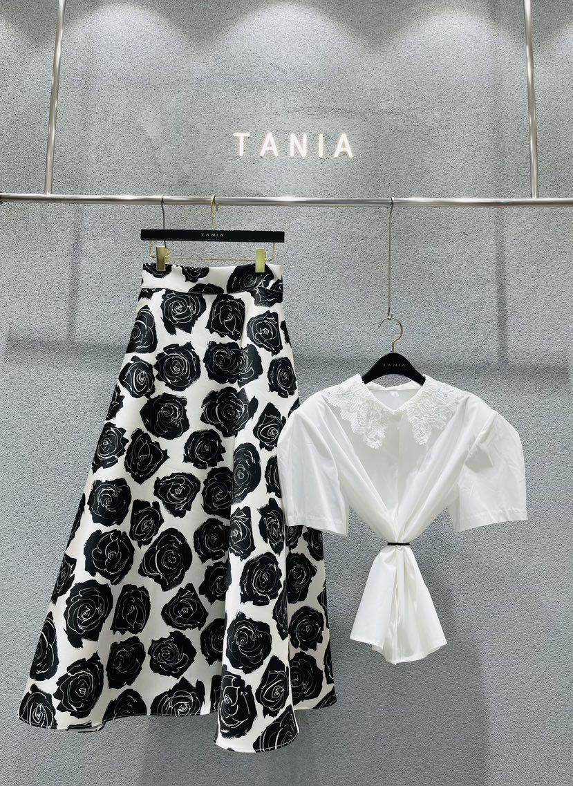 TANIA韓國直郵實拍女裝新款26春夏時尚休閑26夏季襯衫蕾絲衫TANIA襯衫/蕾絲衫