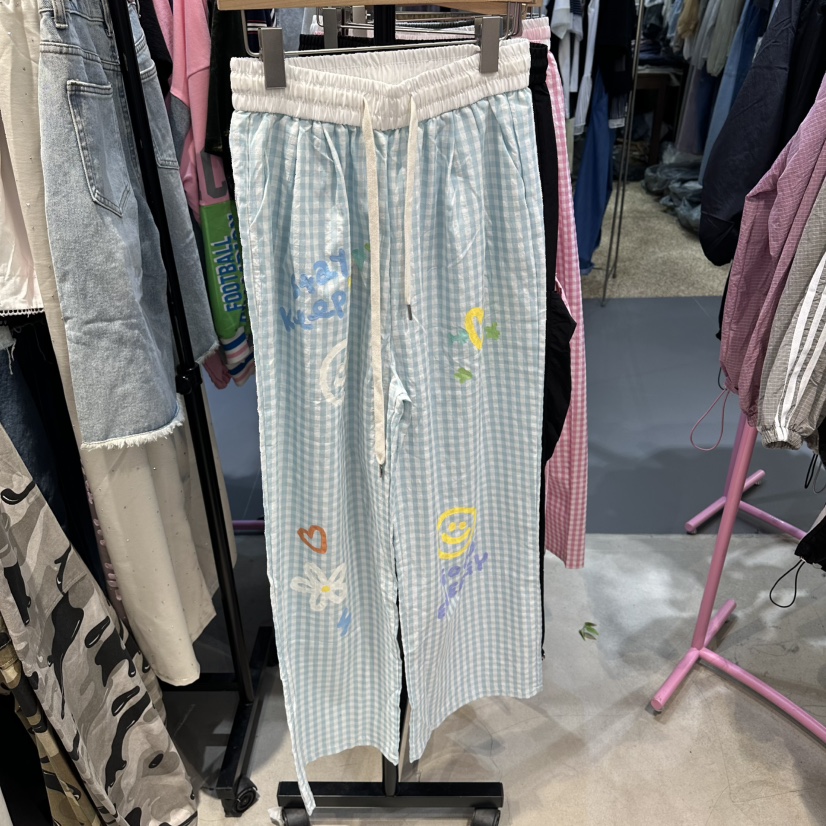 ANNA-P東大門實拍韓國女士新款職業推薦休閑熱賣休閑褲格子ANNA-P休閑褲圖色3