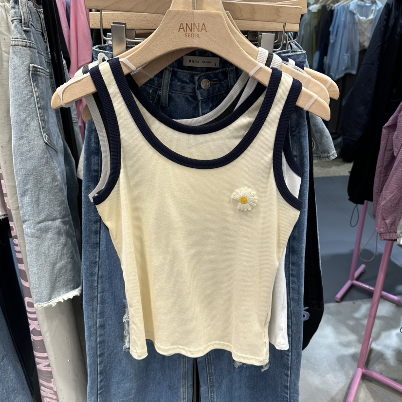 ANNA-P韓國東大門直郵女裝新品推薦職業26春夏吊帶背心花朵ANNA-P吊帶/背心圖色2