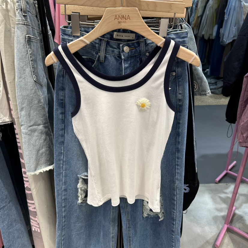 ANNA-P韓國東大門直郵女裝新品推薦職業26春夏吊帶背心花朵ANNA-P吊帶/背心圖色3