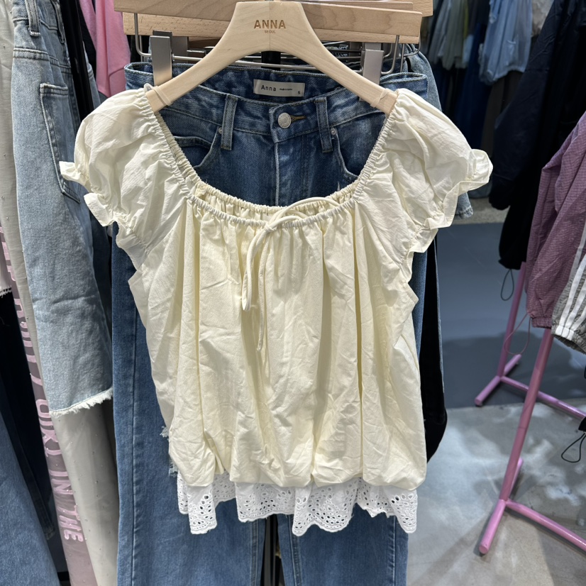 ANNA-P韓國東大門代購女士新款26春夏熱賣時尚26夏季吊帶背心ANNA-P吊帶/背心圖色2奶油色