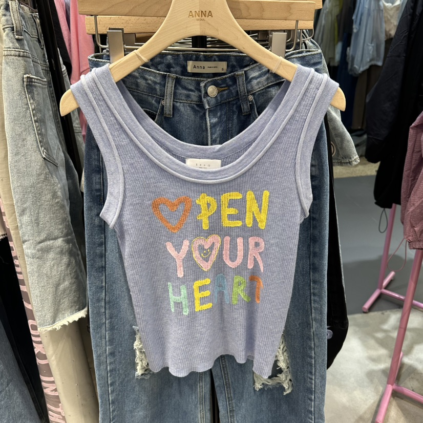 ANNA-P韓國直郵實拍女士新品休閑職業26夏季吊帶背心開襟ANNA-P吊帶/背心圖色2