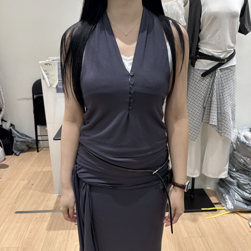 ORE-P韓國直郵實拍女士新品熱賣休閑26夏季職業吊帶背心ORE吊帶/背心圖色2